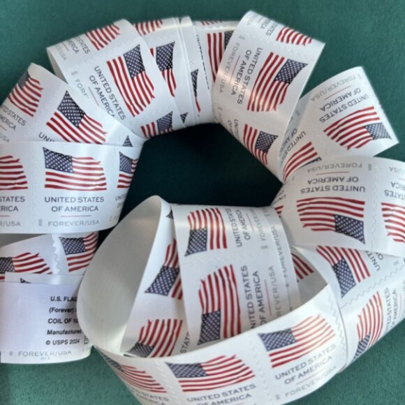 500 usps forever stamps of 2025 Mail U.S.A. Flag Postage - Picture 1 of 2